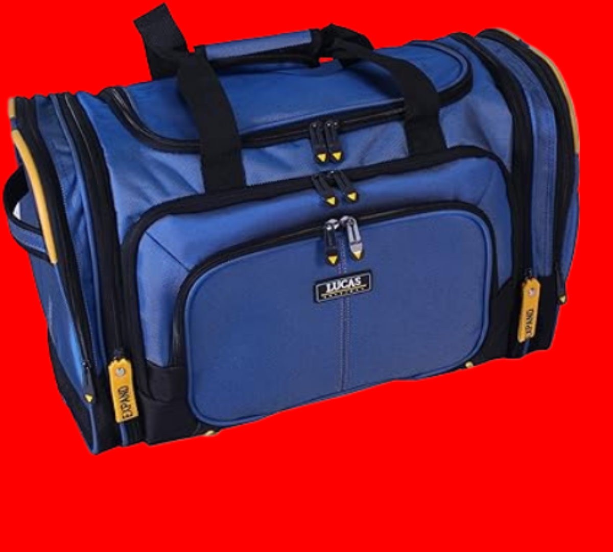 Lucas Luggage Accelerator 20″ Soft Expandable Soft Duffel (Blue