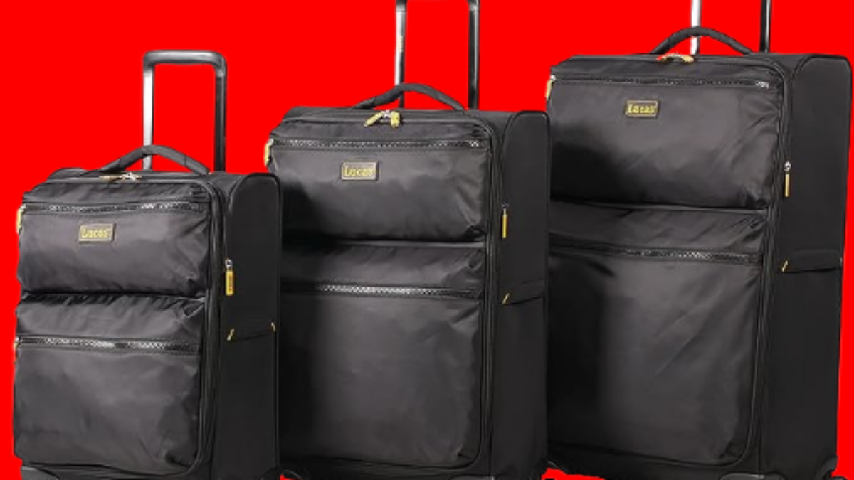 LUCAS Designer Luggage Collection – Piece Softside Expandable