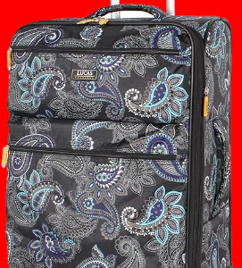 Lucas Designer Luggage Collection - Expandable 20 Inch Softside Suitcase (Diva)