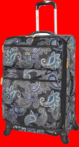 Lucas Designer Luggage Collection - Expandable 20 Inch Softside Suitcase (Diva)