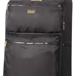 LUCAS Expandable 28 Inch Lightweight Checked Suitcase