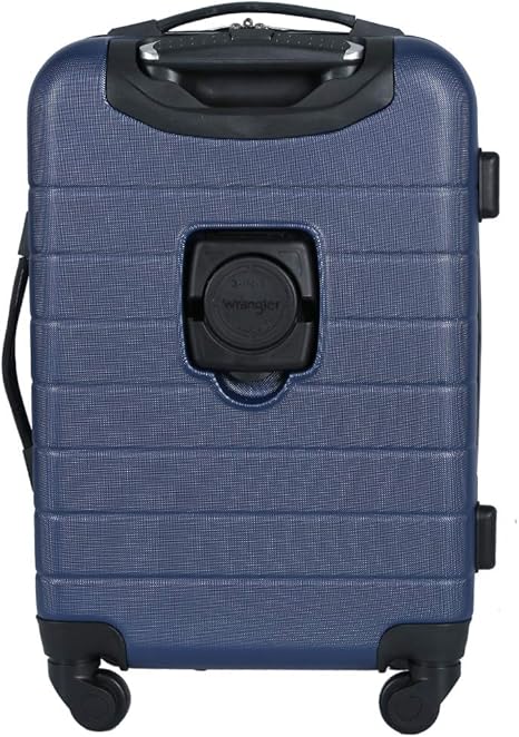 Wrangler 20" Smart Spinner Carry-On Luggage with USB Port
