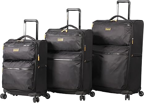 LUCAS Lightweight 3-Piece Expandable Luggage Set