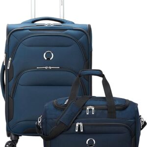 Delsey Paris Sky Max 2.0 Blue Luggage Set