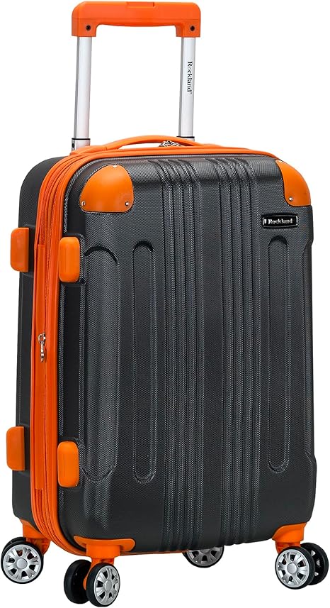 Rockland London 20-Inch Charcoal Hardside Carry-On Luggage