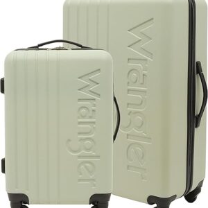 Wrangler Quest 2-Piece Luggage Set - Pelican Color