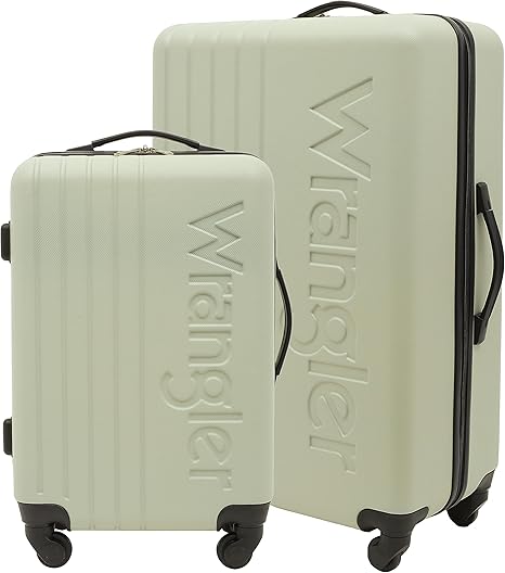 Wrangler Quest 2-Piece Luggage Set - Pelican Color