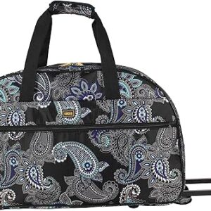 LUCAS 22-Inch Lightweight Paisley Peacock Duffel Bag